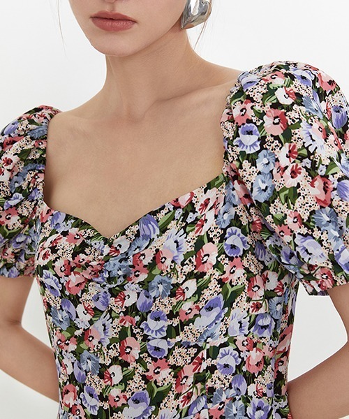 Fano Studios（ファノ ストゥディオズ）の「【Fano Studios】Floral slit puff sleeve dress FX21L204（ワンピース・レディース・パープル系その他・L/S/M）」の17枚目の写真