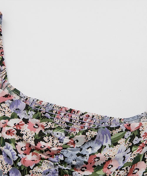 Fano Studios（ファノ ストゥディオズ）の「【Fano Studios】Floral slit puff sleeve dress FX21L204（ワンピース・レディース・パープル系その他・L/S/M）」の5枚目の写真