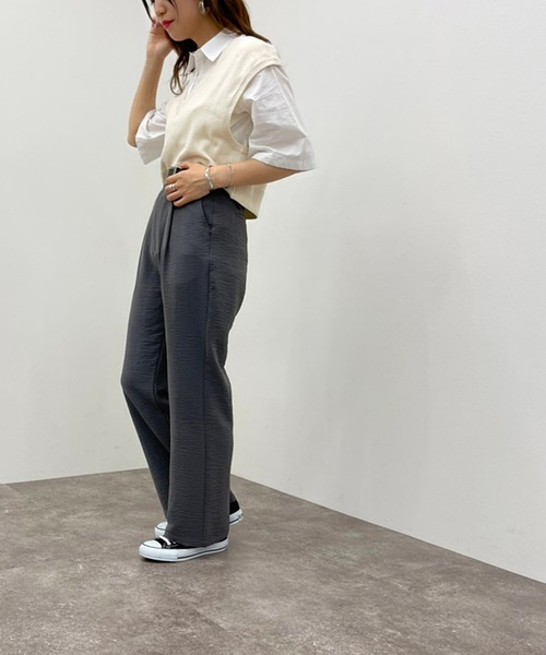 apres jour mignon(アプレジュールミニョン)の「シャツ+ニットベストSET【ZOZOTOWN限定アイテム】(シャツ/ブラウス・レディース・アイボリー/ブルー系その他/ブラック/オレンジ・フリー/X-LARGE)」の21枚目の写真