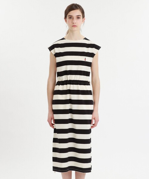 MACKINTOSH PHILOSOPHY（ﾏｯｷﾝﾄｯｼｭ ﾌｨﾛｿﾌｨｰ）の「【BUCKINGHAM BEAR】ノースリーブワンピース（ワンピース・レディース・ブラック/ベージュ系その他・38）」の5枚目の写真