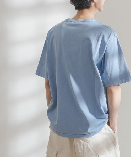 FORK&SPOON(フォークアンドスプーン)の「FORK&SPOON 超長綿ガーメントダイカットソー(Tシャツ/カットソー・メンズ・アイボリー/グリーン系その他/ブルー系その他・4/5)」の7枚目の写真