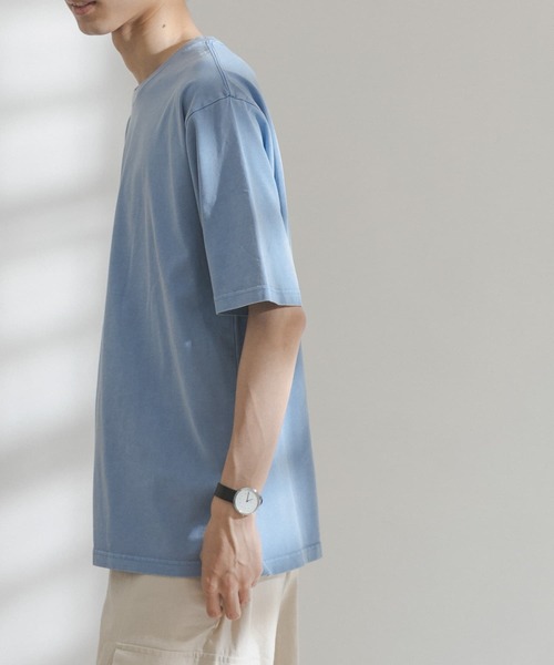 FORK&SPOON(フォークアンドスプーン)の「FORK&SPOON 超長綿ガーメントダイカットソー(Tシャツ/カットソー・メンズ・アイボリー/グリーン系その他/ブルー系その他・4/5)」の21枚目の写真