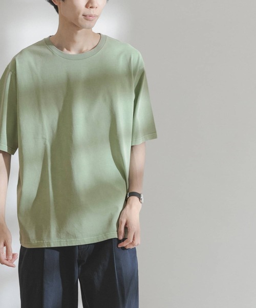 FORK&SPOON(フォークアンドスプーン)の「FORK&SPOON 超長綿ガーメントダイカットソー(Tシャツ/カットソー・メンズ・アイボリー/グリーン系その他/ブルー系その他・4/5)」の15枚目の写真