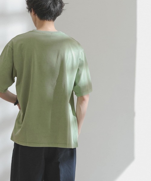 FORK&SPOON(フォークアンドスプーン)の「FORK&SPOON 超長綿ガーメントダイカットソー(Tシャツ/カットソー・メンズ・アイボリー/グリーン系その他/ブルー系その他・4/5)」の18枚目の写真