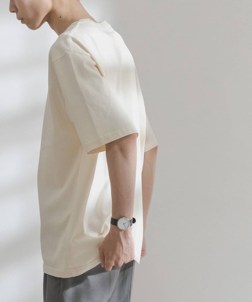 FORK&SPOON(フォークアンドスプーン)の「FORK&SPOON 超長綿ガーメントダイカットソー(Tシャツ/カットソー・メンズ・アイボリー/グリーン系その他/ブルー系その他・4/5)」の12枚目の写真