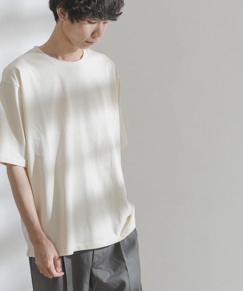FORK&SPOON(フォークアンドスプーン)の「FORK&SPOON 超長綿ガーメントダイカットソー(Tシャツ/カットソー・メンズ・アイボリー/グリーン系その他/ブルー系その他・4/5)」の16枚目の写真