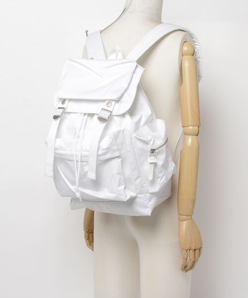 603（ロクマルサン）の「603 4ポケットナイロンミニリュック（バックパック/リュック・レディース・ホワイト・FREE）」の2枚目の写真
