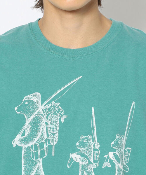 MANASTASH（マナスタッシュ）の「MANASTASH×JONAS CLAESSON/マナスタッシュ×ジョナスクレアッソン　 BEARY　Tシャツ（Tシャツ/カットソー・メンズ・グリーン・MEDIUM/LARGE/X-LARGE）」の10枚目の写真