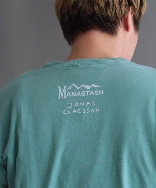 MANASTASH（マナスタッシュ）の「MANASTASH×JONAS CLAESSON/マナスタッシュ×ジョナスクレアッソン　 BEARY　Tシャツ（Tシャツ/カットソー・メンズ・グリーン・MEDIUM/LARGE/X-LARGE）」の7枚目の写真