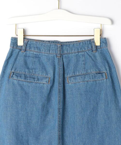 green label relaxing（グリーンレーベルリラクシング）の「コットン LI デニム タイト スカート（スカート・レディース・コバルトブルー・38/36）」の10枚目の写真