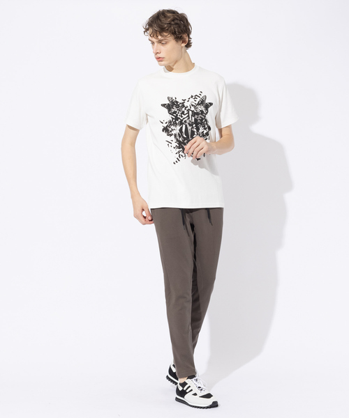 5351 POUR LES HOMMES（ゴーサンゴーイチプールオム）の「【BLANC】 BLACK ANIMALS 半袖 Tシャツ（Tシャツ/カットソー・メンズ・ホワイト/チャコールグレー/ブラック・48/46）」の4枚目の写真