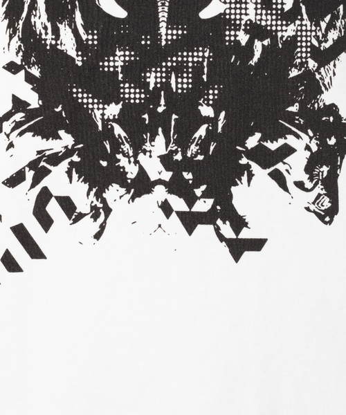 5351 POUR LES HOMMES（ゴーサンゴーイチプールオム）の「【BLANC】 BLACK ANIMALS 半袖 Tシャツ（Tシャツ/カットソー・メンズ・ホワイト/チャコールグレー/ブラック・48/46）」の15枚目の写真