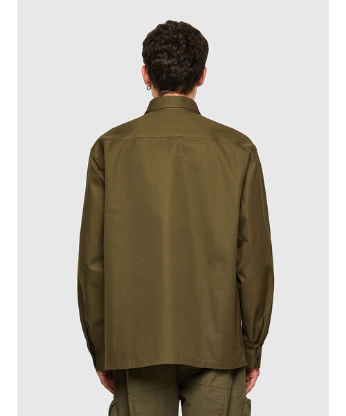 定番 オーガニックコットン ミリタリー シャツ メンズ