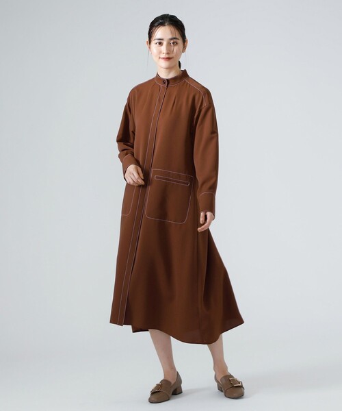 CAST:（キャストコロン）の「バックボタンワンピース（ワンピース・レディース・ブラウン/ネイビー・S/M）」の19枚目の写真