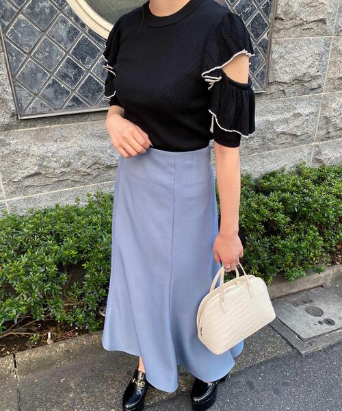 INGNI（イング）の「BackレースUPマーメイド／スカート（スカート・レディース・ベージュ/ブラウン/ピンク/ブルー/ブラック系その他/ベージュ系/ブルー系3/ピンク系/ワイン系/ブラウン系4/ピンク系8/ボルドー/ブラック・FREE）」の8枚目の写真