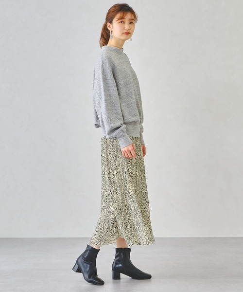 ORiental TRaffic（オリエンタルトラフィック）の「スクエアトゥストレッチブーツ 11416（ブーツ・レディース・ブラック/グリーン/ブラウン/ホワイト・3L/LL/L/M/S/SS）」の8枚目の写真