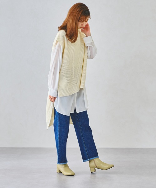 ORiental TRaffic（オリエンタルトラフィック）の「スクエアトゥストレッチブーツ 11416（ブーツ・レディース・ブラック/グリーン/ブラウン/ホワイト・3L/LL/L/M/S/SS）」の10枚目の写真