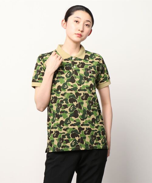 【A bathing ape】ABC CAMO POLO L A BATHING APE（アベイシングエイプ）の「ABC CAMO POLO L（ポロシャツ