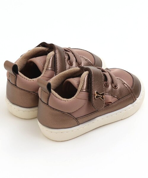 apres les cours（アプレレクール）の「■フリルスニーカー（スニーカー・キッズ・ブラウン/ピンク・16/18/19/13/14/15 /17）」の9枚目の写真