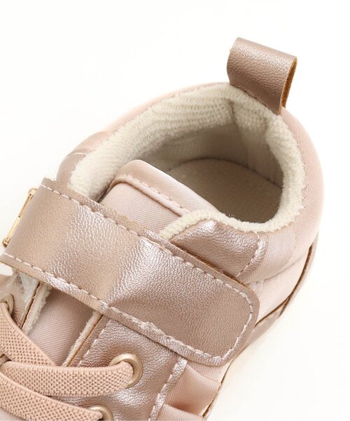 apres les cours（アプレレクール）の「■フリルスニーカー（スニーカー・キッズ・ブラウン/ピンク・16/18/19/13/14/15 /17）」の8枚目の写真