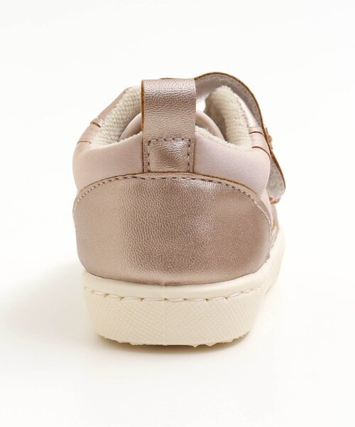 apres les cours（アプレレクール）の「■フリルスニーカー（スニーカー・キッズ・ブラウン/ピンク・16/18/19/13/14/15 /17）」の3枚目の写真