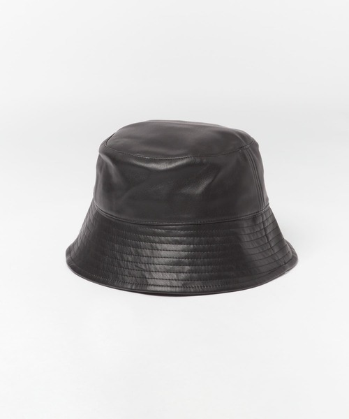 SENSE OF PLACE by URBAN RESEARCH（センスオブプレイスバイアーバンリサーチ）の「フェイクレザーバケットハット（ハット・メンズ・ブラック・ONE）」の4枚目の写真