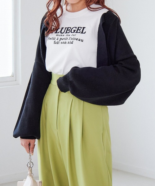 Heather（ヘザー）の「アソートロゴロンT　237220（Tシャツ/カットソー・レディース・ホワイト/アイボリー/ブラック/ブラック系その他/ホワイト×パープル/ホワイト×ブラック/ホワイト系その他・FREE）」の3枚目の写真