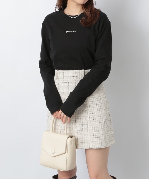 Heather（ヘザー）の「アソートロゴロンT　237220（Tシャツ/カットソー・レディース・ホワイト/アイボリー/ブラック/ブラック系その他/ホワイト×パープル/ホワイト×ブラック/ホワイト系その他・FREE）」の6枚目の写真