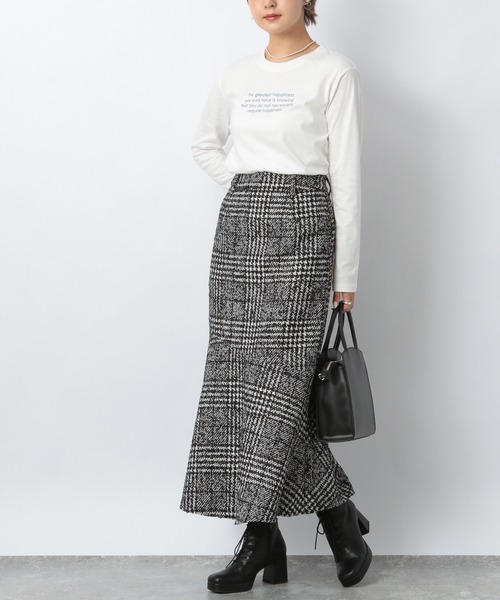 Heather（ヘザー）の「アソートロゴロンT　237220（Tシャツ/カットソー・レディース・ホワイト/アイボリー/ブラック/ブラック系その他/ホワイト×パープル/ホワイト×ブラック/ホワイト系その他・FREE）」の14枚目の写真