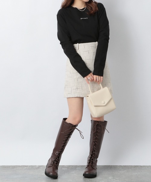 Heather（ヘザー）の「アソートロゴロンT　237220（Tシャツ/カットソー・レディース・ホワイト/アイボリー/ブラック/ブラック系その他/ホワイト×パープル/ホワイト×ブラック/ホワイト系その他・FREE）」の19枚目の写真