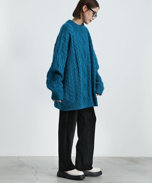 select MOCA（セレクトモカ）の「2021 AW ベロア楊柳ストレートパンツ（その他パンツ・レディース・ブラック/ブラウン/グレー・FREE）」の18枚目の写真