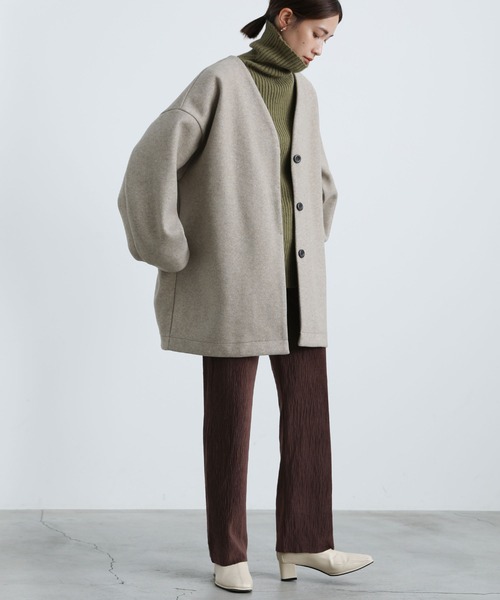 select MOCA（セレクトモカ）の「2021 AW ベロア楊柳ストレートパンツ（その他パンツ・レディース・ブラック/ブラウン/グレー・FREE）」の5枚目の写真