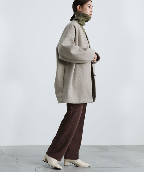 select MOCA（セレクトモカ）の「2021 AW ベロア楊柳ストレートパンツ（その他パンツ・レディース・ブラック/ブラウン/グレー・FREE）」の14枚目の写真