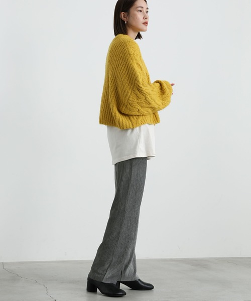 select MOCA（セレクトモカ）の「2021 AW ベロア楊柳ストレートパンツ（その他パンツ・レディース・ブラック/ブラウン/グレー・FREE）」の8枚目の写真