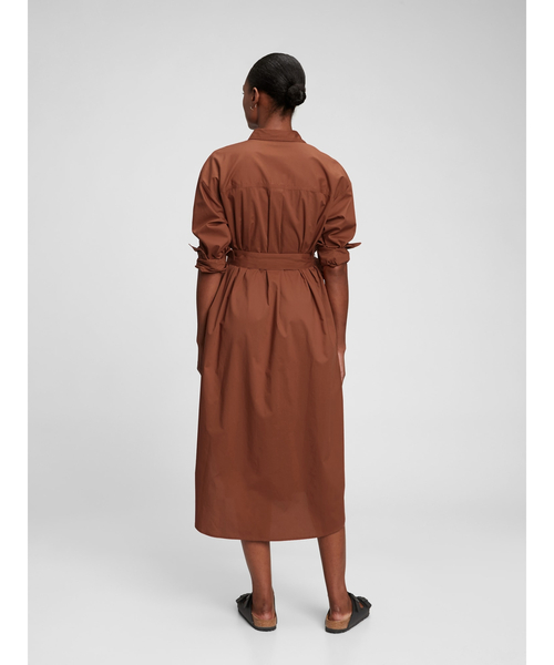 GAP（ギャップ）の「ミディシャツワンピース（シャツワンピース・レディース・ブラック系その他/ベージュ系その他/ベージュ系その他2・XS/S/M/L/XXS）」の13枚目の写真