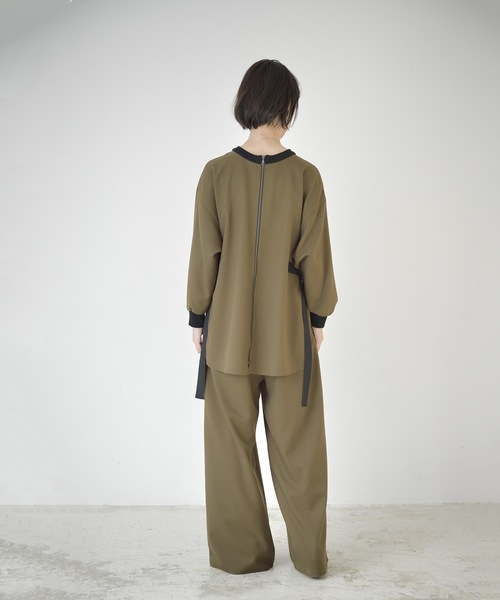 La SRIC（ラスリック）の「La SRIC / フロッキーヨークBL【セットアップ可】（シャツ/ブラウス・レディース・カーキ/キャメル・38）」の13枚目の写真