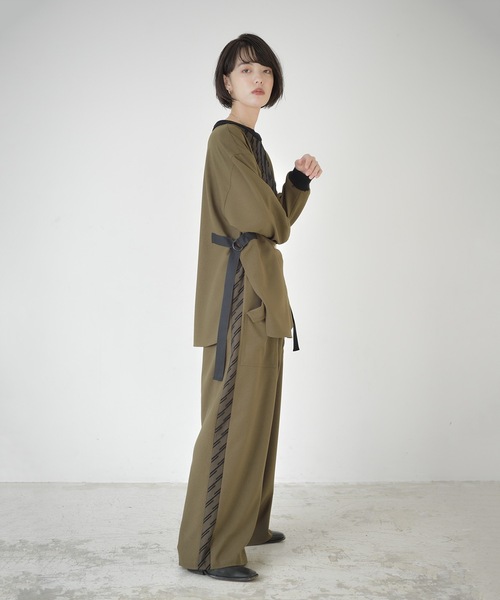 La SRIC（ラスリック）の「La SRIC / フロッキーヨークBL【セットアップ可】（シャツ/ブラウス・レディース・カーキ/キャメル・38）」の16枚目の写真