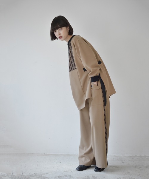 La SRIC（ラスリック）の「La SRIC / フロッキーヨークBL【セットアップ可】（シャツ/ブラウス・レディース・カーキ/キャメル・38）」の7枚目の写真