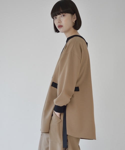 La SRIC（ラスリック）の「La SRIC / フロッキーヨークBL【セットアップ可】（シャツ/ブラウス・レディース・カーキ/キャメル・38）」の11枚目の写真