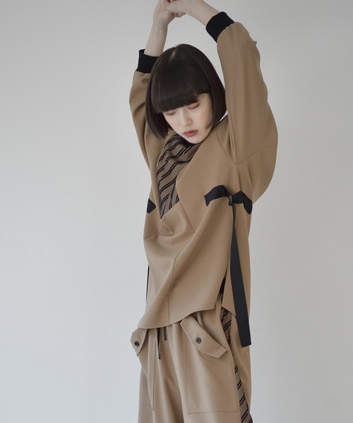 La SRIC（ラスリック）の「La SRIC / フロッキーヨークBL【セットアップ可】（シャツ/ブラウス・レディース・カーキ/キャメル・38）」の15枚目の写真