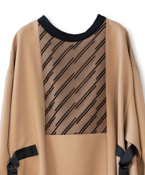 La SRIC（ラスリック）の「La SRIC / フロッキーヨークBL【セットアップ可】（シャツ/ブラウス・レディース・カーキ/キャメル・38）」の5枚目の写真