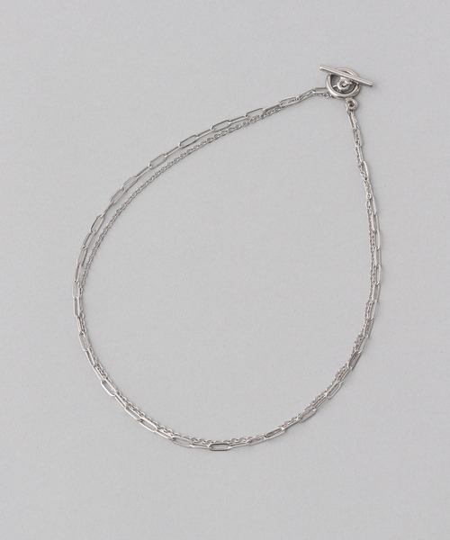 A part by（アパートバイ）の「サージカルステンレス_チェーン2レンネックレス　229423（ネックレス・レディース・シルバー/ゴールド・FREE）」の6枚目の写真