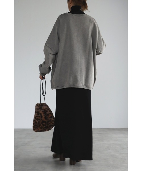 ピグメントオーバーサイズスウェット（スウェット）｜Bonjour