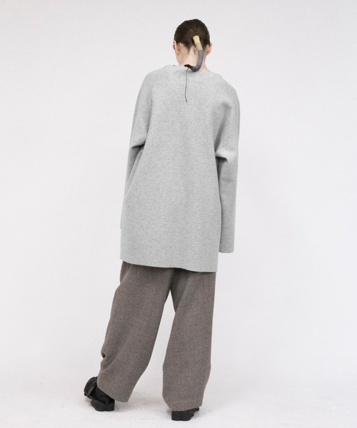 VOAAOV（ヴォアーブ）の「【VOAAOV】 wool ring jersey V-neck sweater（ニット/セーター・メンズ・ブラック/ベージュ/ブルー/オリーブ/ネイビー・2/1）」の16枚目の写真