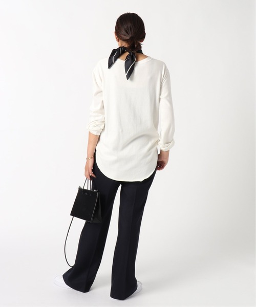 AP STUDIO（エーピーストゥディオ）の「SCENTOF シルクサテンスカーフ（バンダナ/スカーフ・レディース・ブラック/アイボリー・FREE）」の7枚目の写真