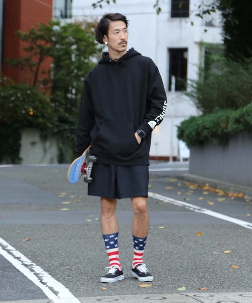 STANCE（スタンス）の「【STANCE / スタンス】THE FOURTH ST CREW /吸湿伸縮性コームドコットンブレンド星条旗デザインロング丈ハイソックス 【INFIKNIT (インフィニット)素材使用】（ソックス/靴下・メンズ・レッド・LARGE/SMALL）」の3枚目の写真