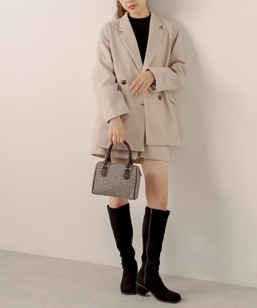 OLIVE des OLIVE(オリーブデオリーブ)の「ラップ風スカパン(スカート・レディース・グレイッシュベージュ/ダークブラウン/ブラウン・FREE)」の13枚目の写真