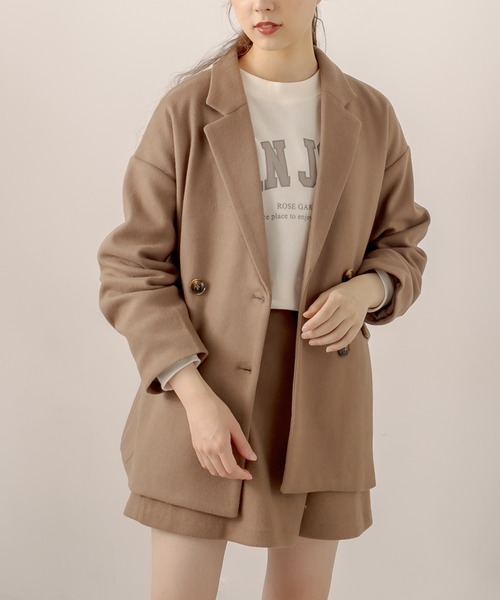 OLIVE des OLIVE(オリーブデオリーブ)の「ラップ風スカパン(スカート・レディース・グレイッシュベージュ/ダークブラウン/ブラウン・FREE)」の9枚目の写真