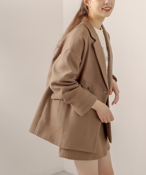 OLIVE des OLIVE(オリーブデオリーブ)の「ラップ風スカパン(スカート・レディース・グレイッシュベージュ/ダークブラウン/ブラウン・FREE)」の10枚目の写真
