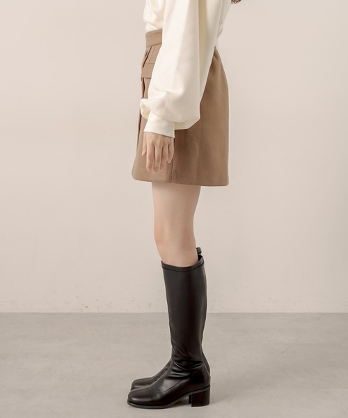 OLIVE des OLIVE(オリーブデオリーブ)の「ラップ風スカパン(スカート・レディース・グレイッシュベージュ/ダークブラウン/ブラウン・FREE)」の16枚目の写真